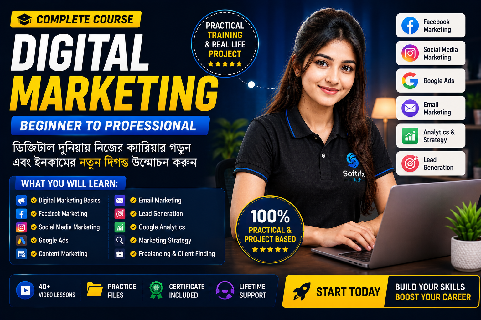 ডিজিটাল মার্কেটিং মাস্টারি – Beginner to Professional
